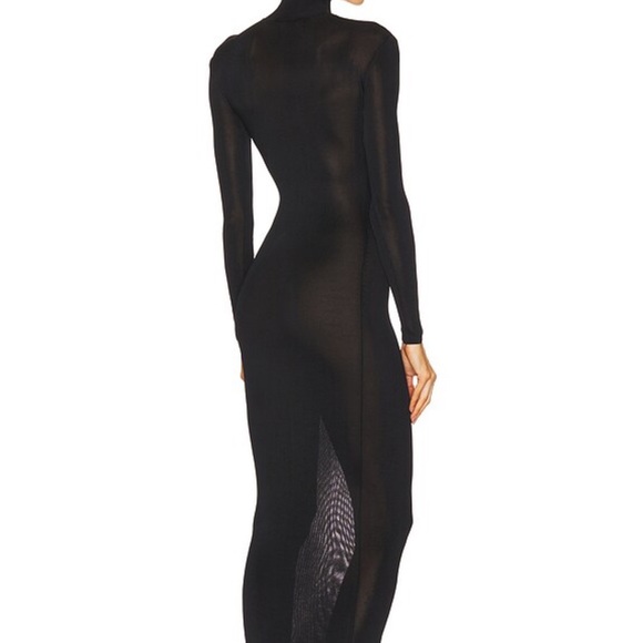 Self Portrait Residency Black Knit Cut out Maxi Dress - Picture 4 of 10